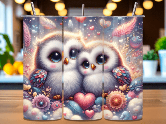 Adorable Baby Owls Love Flowers Tumbler: A Strategic Design for Creative Expression