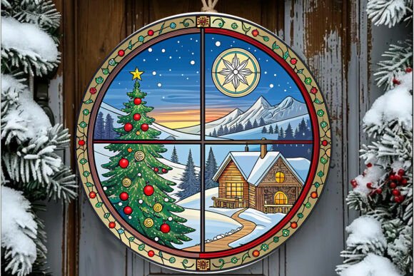 Christmas Break Through Stained Glass