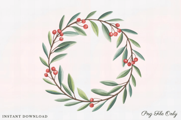 Christmas Holiday Vintage Clipart Decor