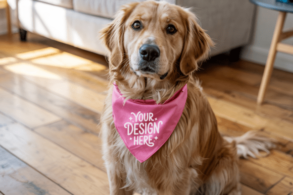 Dog Bandana Mockup and Pet Bandana Mockup: A Versatile Tool for Pet Product Design