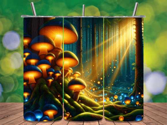 Forest Enchanting Mushroom Tumbler Wrap: A Creative Tool for Customization Workflows