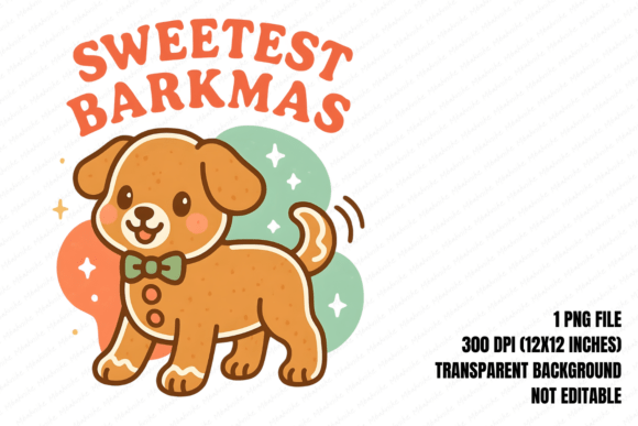 Gingerbread Dog Barkmas PNG: A Whimsical Addition to Your Creative Projects