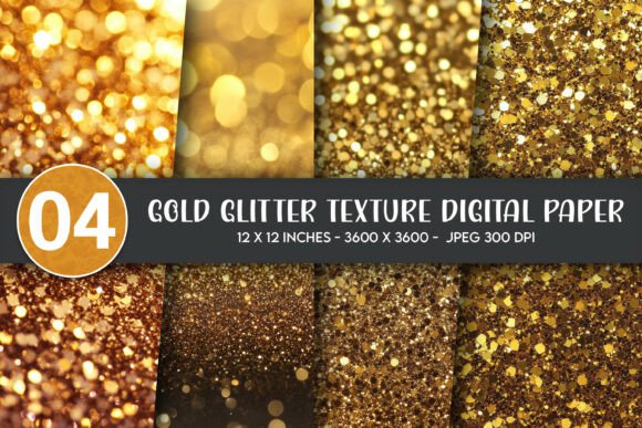 Gold Glitter Texture Digital Paper: A Strategic Asset for Creative and Business Applications