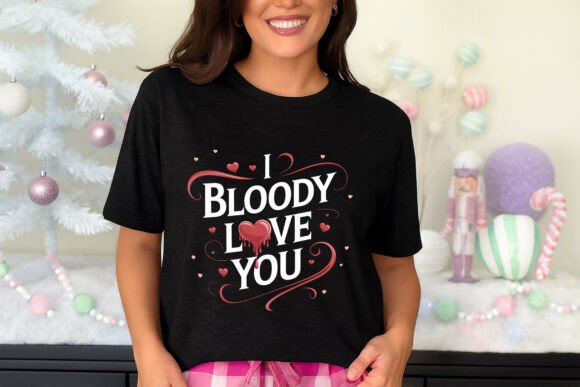 I Bloody Love You with Dripping Heart an