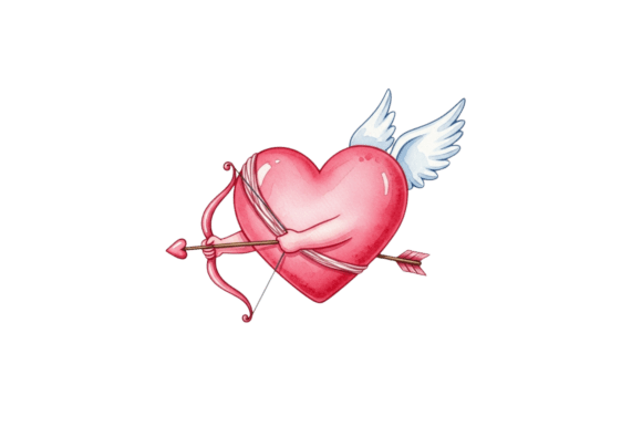 Love Heart with Cupid Bow and Arrow: A Symbol of Eternal Romance