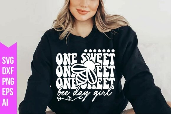 One Sweet Bee Day Girl Svg
