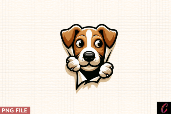 Peeking Dog Vector Art Clipart PNG, DOG: A Must-Have for Creative Projects