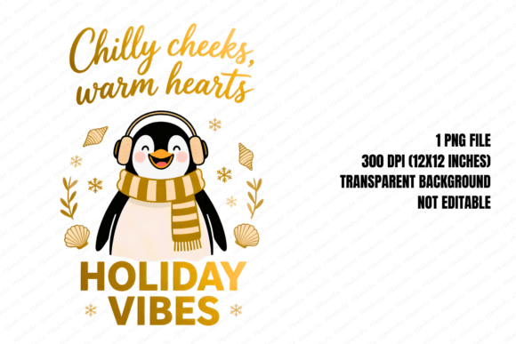 Penguin Joy and Chilly Warmth PNG: A Whimsical Addition to Your Creative Projects