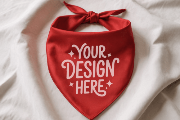 Pet Bandana Collar Mockup 1: Elevate Your Pet Product Designs