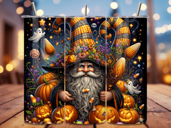 Pumpkins Seamless Pattern Tumbler Wrap