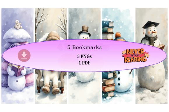 Snowy Little Readers: The Ultimate Page Marker for Book Lovers