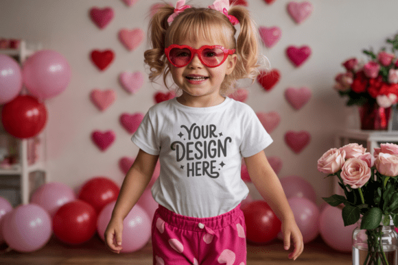 Valentine BC3001T Kids T-shirt Mockup 47: A Versatile Tool for Creative Professionals