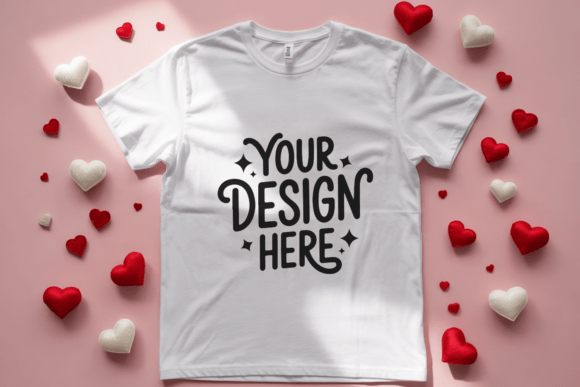 Valentine’s Day Flat Lay Shirt Mockup 17: A Versatile Tool for Designers and Marketers