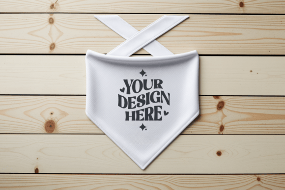 White Dog Bandana Mockup 2: Enhance Your Pet Product Design Workflow