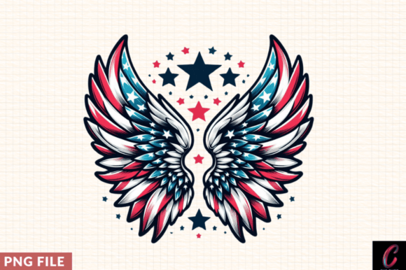 Wings 4th of July Clipart PNG, Wings PNG: A Creative Essential for Every Project